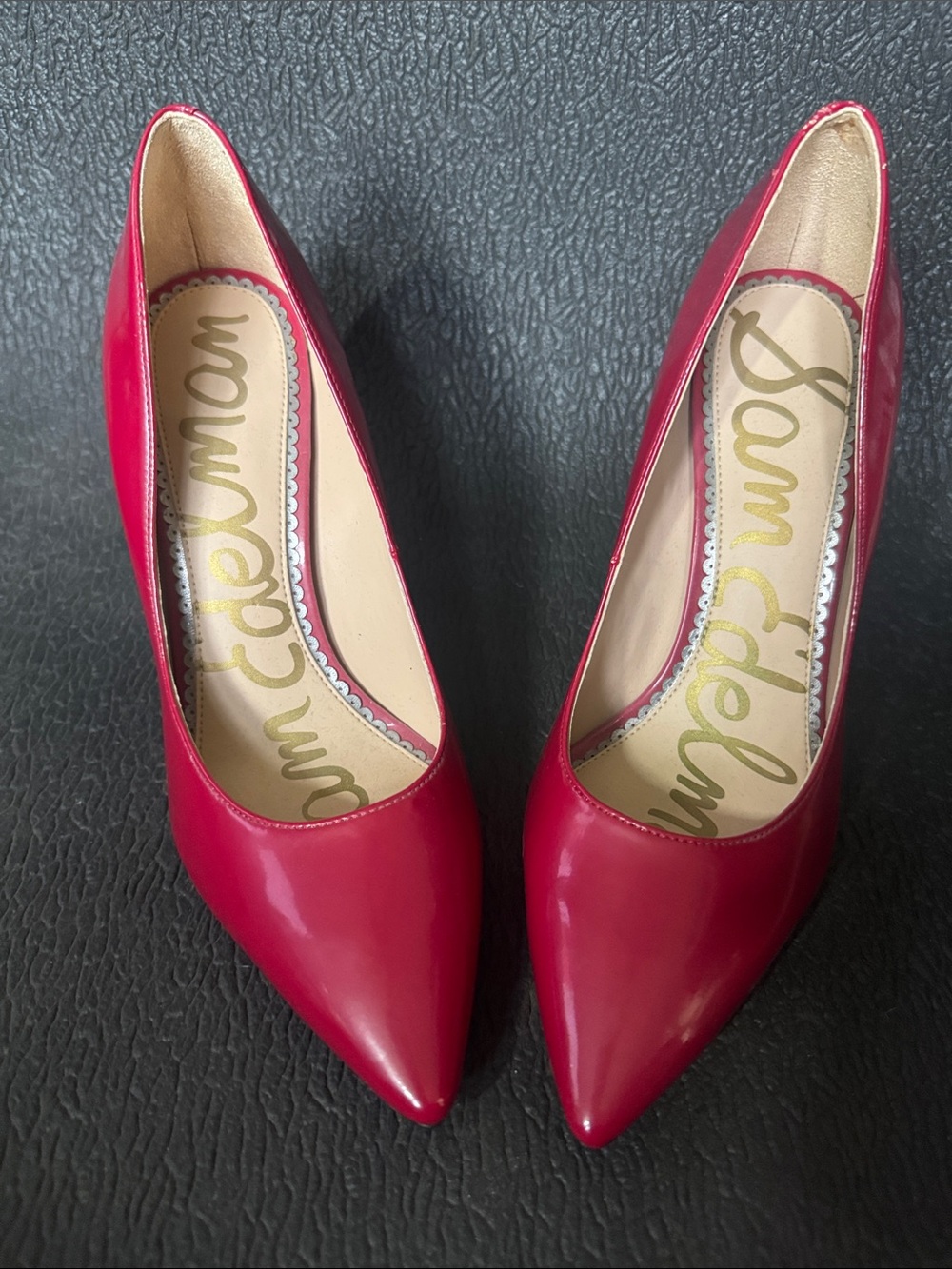 Sam Edelman Patent Pointed-Toe Pumps in Fuchsia Patent